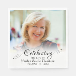 Guardanapo De Papel Memorial CELEBRAR A VIDA DA Foto