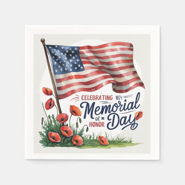 Guardanapo De Papel Memorial Day Paper & Party Napkins (Frente)