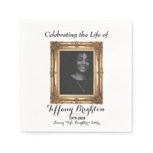 Memorial Frame Dourado Napkins