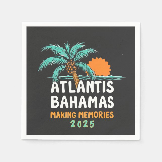 Guardanapo De Papel Memórias do Fazer Atlantis Bahamas 2025 (Frente)