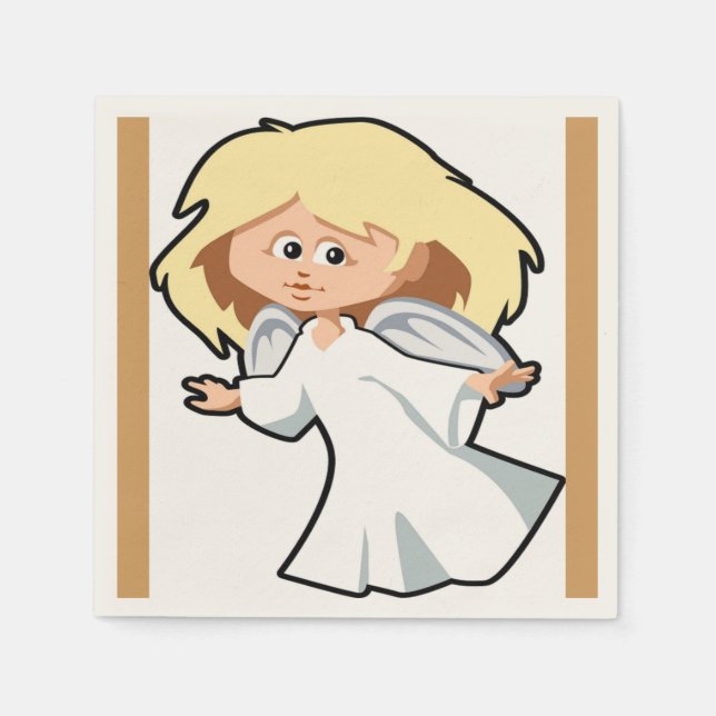 GUARDANAPO DE PAPEL MENINA DE ANJO (Frente)