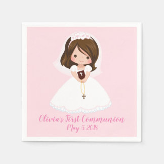 Guardanapo De Papel Menina Primeira Comunhão Napkins
