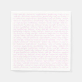 Guardanapo De Papel Menina Rosa