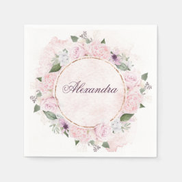 Guardanapo De Papel Meninas Celebração Religiosa Rosas Rosa