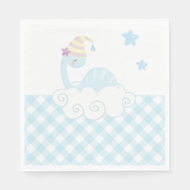 Guardanapo De Papel Menino Dinossauro Dormindo (Frente)