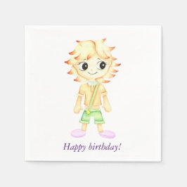 Guardanapo De Papel Menino engraçado