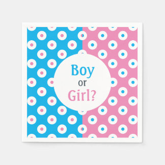 Guardanapo De Papel Menino ou Menina? Revelação de Gênero Polka-Ponto