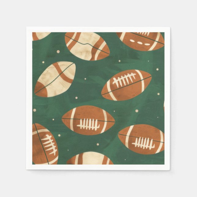 Guardanapo De Papel Menino Touchdown Futebol  (Frente)