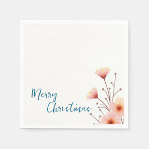 Guardanapo De Papel Mensagem de Ano Novo da Família Feliz Natal