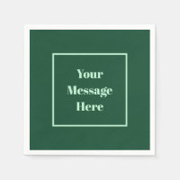 Mensagem personalizada Green e Mint Green Party