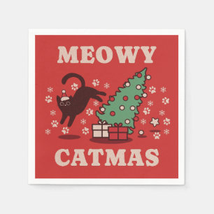 Guardanapo De Papel Meowy Catmas