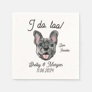 Guardanapo De Papel Merle French Bulldog Wedktail Napkin