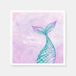 Guardanapo De Papel Mermaid Birthday