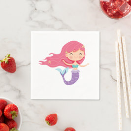 Guardanapo De Papel Mermaid Party Napkins