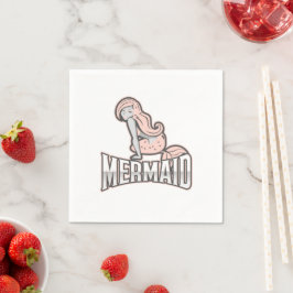 Guardanapo De Papel Mermaid Party Pink Napkins