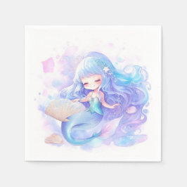 Guardanapo De Papel Mermaid Princess Chá de fraldas Charms