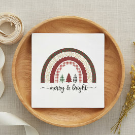 Guardanapo De Papel Merry and Bright Christmas  Festive Holiday
