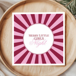 Guardanapo De Papel Merry little red stripe Christmas Party Napkin