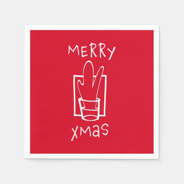 Guardanapo De Papel Merry Xmas (Frente)