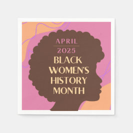 Guardanapo De Papel Mês da História das Mulheres Negras