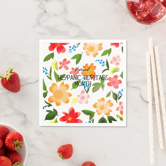 Guardanapo De Papel MÊS DO PATRIMÔNIO HISPÂNICO Nacional (Insitu)