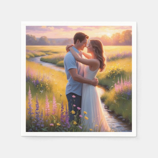 Guardanapo De Papel Mesa ao Coração: Um Conto de Napkin" (Frente)