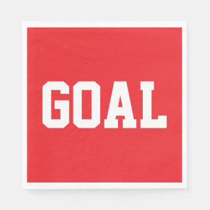 Guardanapo De Papel Meta GOAL Branca Texto Atlético Em Esportivo Verme