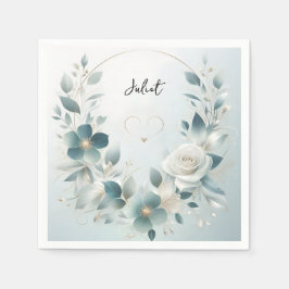 Guardanapo De Papel Metal Glam Brilhante Alta Qualidade Prata Banho de