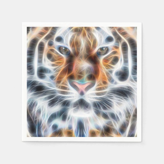 Guardanapo De Papel Meu Gato está Agindo Tigre Observando Energia (Frente)