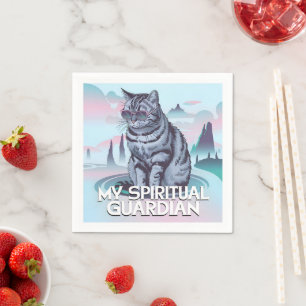 Guardanapo De Papel Meu Gato Guardião Espiritual