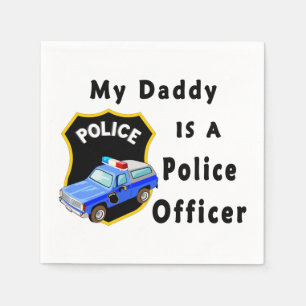 Guardanapo De Papel Meu pai é um agente da polícia