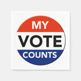 Guardanapo De Papel Meus Votos Contam