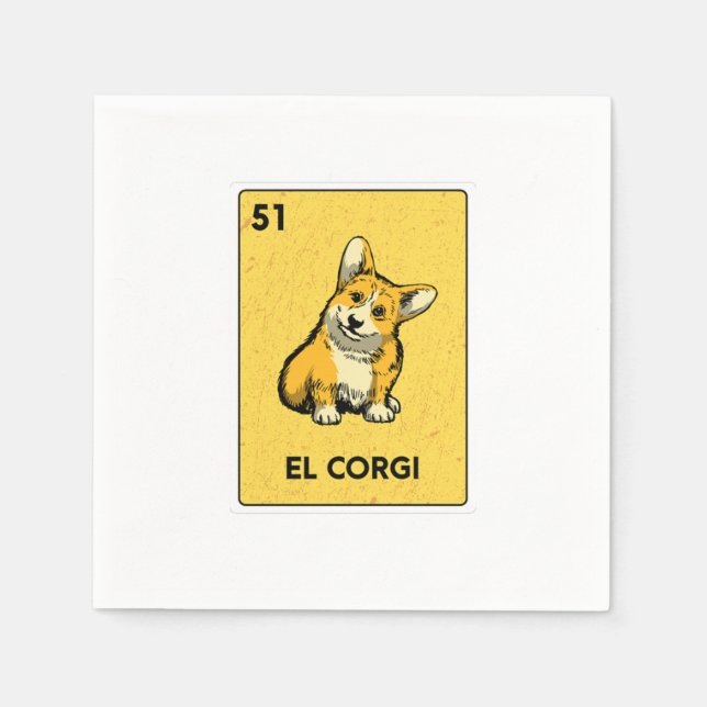 Guardanapo De Papel Mexican Lottery Bingo Gamer Card Casino (Frente)
