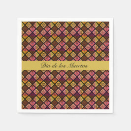 Guardanapo De Papel Mexicano Dia de los Muertos personalizável