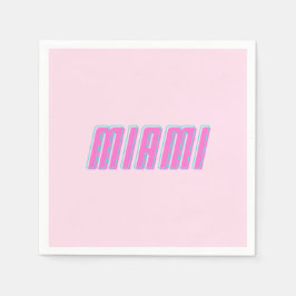 Guardanapo De Papel Miami Rosa