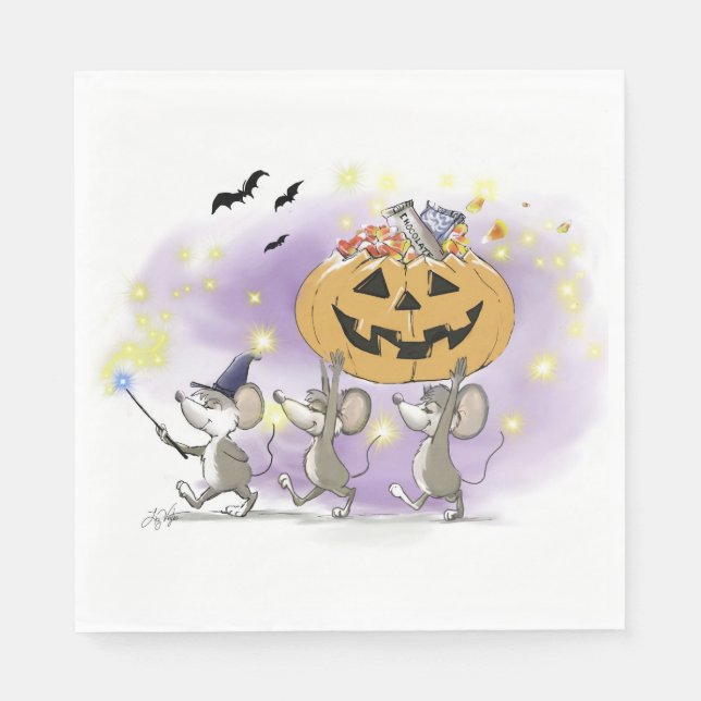 Guardanapo De Papel Mic, Mac & Moe's Happy Halloween (Frente)