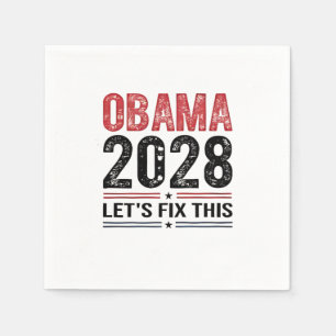 Guardanapo De Papel Michelle Obama para o Presidente Obama 2028