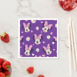 Guardanapo De Papel Mickey Mouse Polka Dot purple Baby Shower