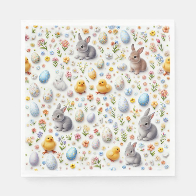Guardanapo De Papel Micro Ditsy Easter Luncheon Napkins (Frente)