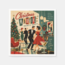 Mid Century Hip Martini Dance Christmas Party