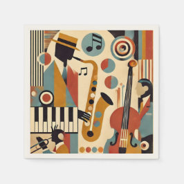 Guardanapo De Papel Mid Century Jazz Age Modern Minimalist Trio