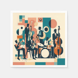 Guardanapo De Papel Mid Century Jazz Age Sextet