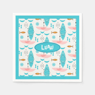 Guardanapo De Papel Mid Century Pink Catamaran