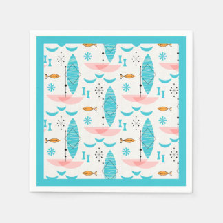 Guardanapo De Papel Mid Century Pink Catamaran