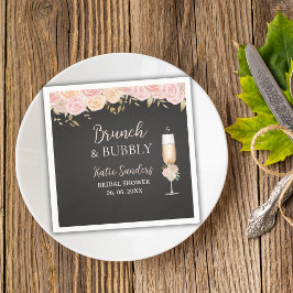 Guardanapo De Papel Midday Mimosa Bridal Shower Opulent Blooms