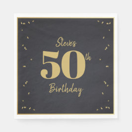 Guardanapo De Papel Midnight Gold Milestone