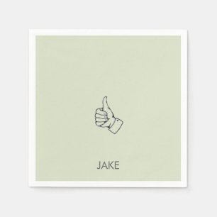 Guardanapo De Papel Migalhas Personalizadas do Sage para Cima