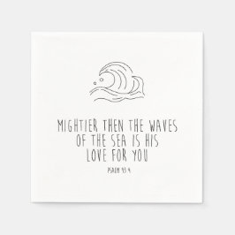 Guardanapo De Papel Mightier than the waves of the sea