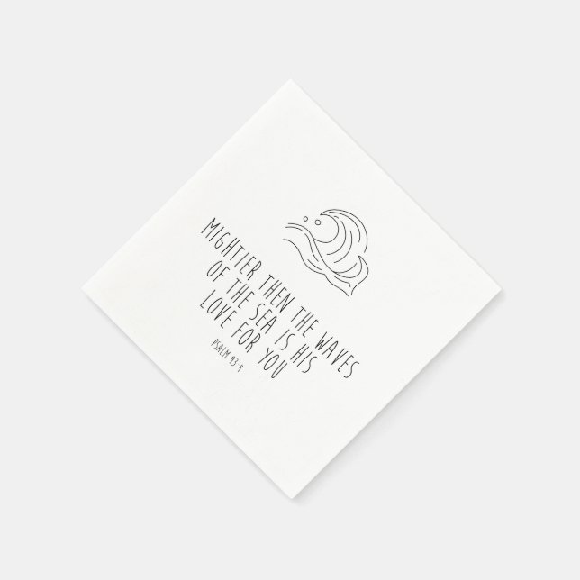 Guardanapo De Papel Mightier than the waves of the sea (Canto)