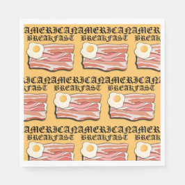 Guardanapo De Papel Mikitiez american café da manhã bacon ovo july pic